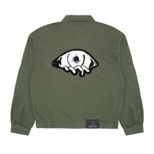 Load image into Gallery viewer, Fucking Awesome "Chain Stitched Avatar" Trucker Jacket // Olive