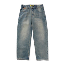 Load image into Gallery viewer, Butter “Relaxed Pant" Denim Jeans // Distressed Mid Blue