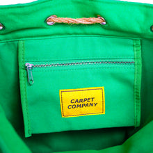Load image into Gallery viewer, Carpet "Kid Peeing" Canvas Laudry Bag // Army Green
