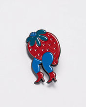 Load image into Gallery viewer, Parra "Stupid Strwberry" Enamed Pin
