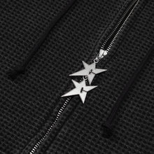 Load image into Gallery viewer, Carpet "C-Star Double Zip" Thermal Hoodie // Black
