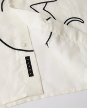 Load image into Gallery viewer, Parra "Vertical Horse" Short Sleeve Shirt // Off White
