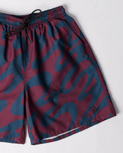 Load image into Gallery viewer, Parra "Splashed" Swim Short // Burgundy

