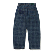 Load image into Gallery viewer, Butter Goods “Burn Wide Cut “ Pant Denim Jeans // Dark Indigo Plaid
