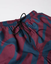 Load image into Gallery viewer, Parra "Splashed" Swim Short // Burgundy
