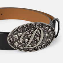 Load image into Gallery viewer, Dime "Skull" Leather Belt // Black
