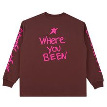 Load image into Gallery viewer, Carpet x Dinosaur Jr. "Where You Been" Thermal L/S Tee  // Brown
