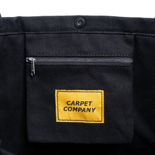 Load image into Gallery viewer, Carpet "Canvas" Tote Bag // Black
