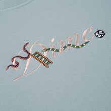 Load image into Gallery viewer, Dime "Cursive Snake" Crewneck // Cloud Grey
