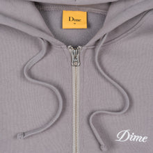Load image into Gallery viewer, Dime "Cursive Small Logo" Zip Hoodie // Taupe
