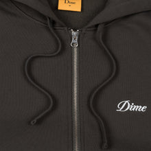 Load image into Gallery viewer, Dime "Cursive" Zip Hoodie // Vintage Black
