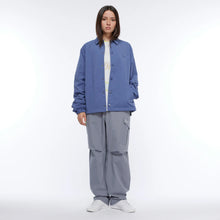 Load image into Gallery viewer, Dime "Cursive" Coach Jacket // Dusty Blue

