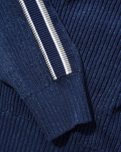 Load image into Gallery viewer, Butter “Club Knit" Zip Knit  // Navy
