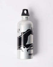 Load image into Gallery viewer, Parra "Horizontal Horse" Sigg Bottle // Silver/Black
