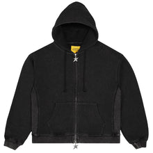 Load image into Gallery viewer, Carpet "C-Star Double Zip" Thermal Hoodie // Black
