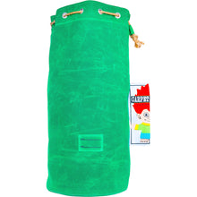Load image into Gallery viewer, Carpet "Kid Peeing" Canvas Laudry Bag // Army Green
