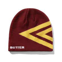 Load image into Gallery viewer, Butter Goods x Umbro "Diamond" Skully Beanie // Burgundy
