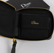 Load image into Gallery viewer, Dime &quot;Cursive Zip&quot; Wallet // Black
