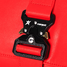 Load image into Gallery viewer, Carpet "C-Star" Leather Duffel Bag // Red
