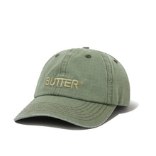 Load image into Gallery viewer, Butter “Ripstop Rounded Logo“ 6 Panel Cap // Washed Army
