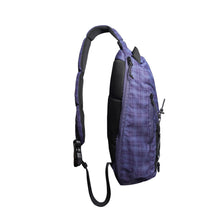Load image into Gallery viewer, Butter "Express" Shoulder Bag // Navy Plaid
