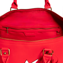 Load image into Gallery viewer, Carpet "C-Star" Leather Duffel Bag // Red
