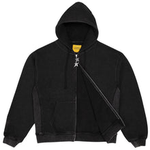Load image into Gallery viewer, Carpet "C-Star Double Zip" Thermal Hoodie // Black
