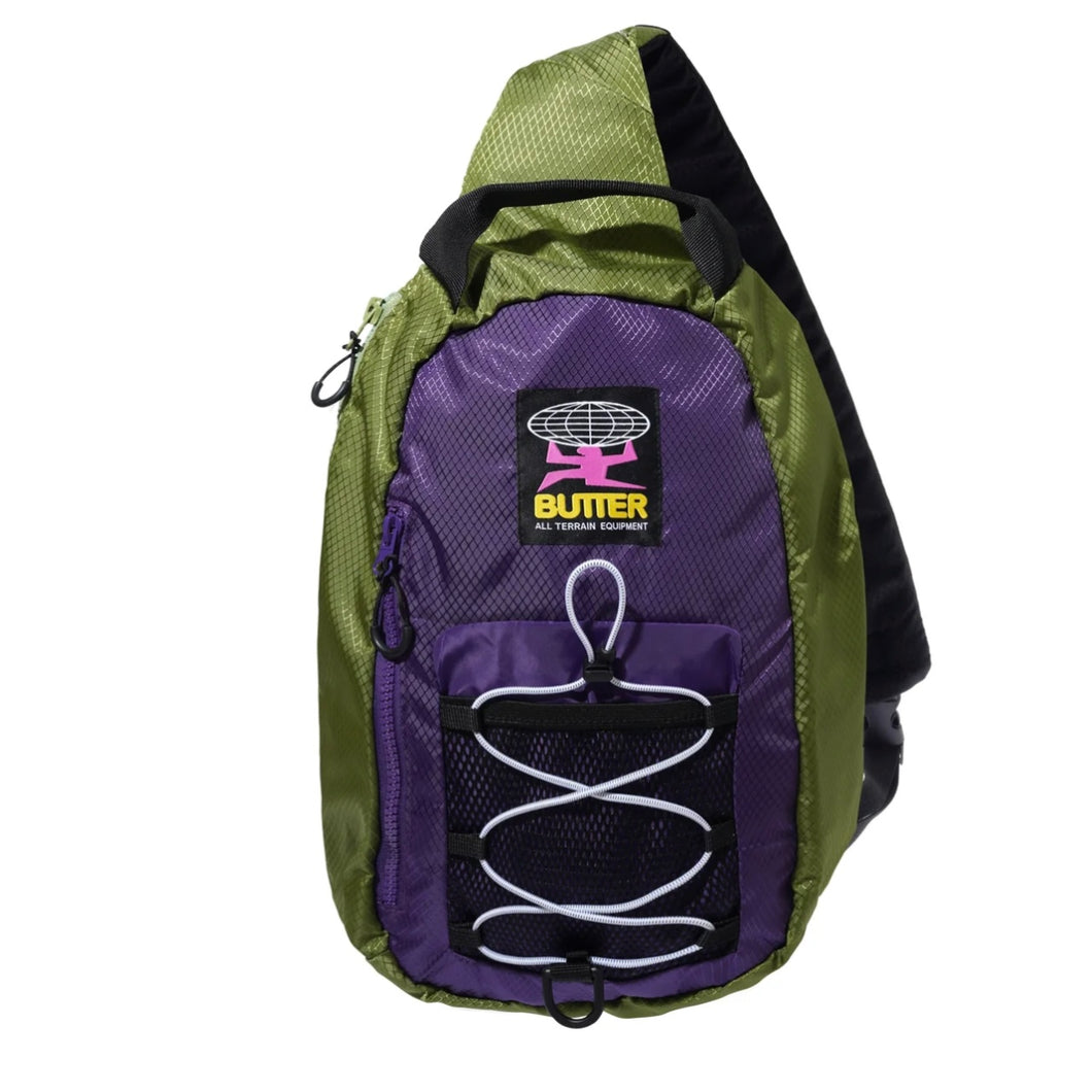 Butter Goods “Express“ Shoulder Bag // Grass / Purple