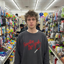 Load image into Gallery viewer, Paradise "Dolls Embroidered" Crewneck  // Vintage Black
