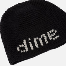 Load image into Gallery viewer, Dime "Crochet"  Skully Beanie // Black
