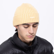 Load image into Gallery viewer, Dime &quot;Cursive&quot; Fold Beanie // Sand
