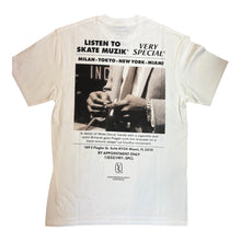 Load image into Gallery viewer, Skate Muzik “Very Spécial “ Tee // White
