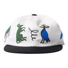 Load image into Gallery viewer, Parra" Animals" 6 Panel Cap // White
