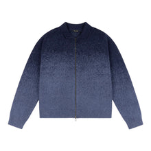 Load image into Gallery viewer, Dime "Mohair Double Zip" Knit // Midnight Blue
