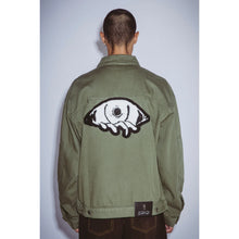 Load image into Gallery viewer, Fucking Awesome "Chain Stitched Avatar" Trucker Jacket // Olive
