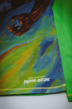 Load image into Gallery viewer, Fucking Awesome "Better Half" Longsleeve // Green AOP
