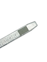 Load image into Gallery viewer, Loosey Love You "Croc" Belt // Silver
