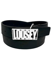 Load image into Gallery viewer, Loosey Love You "Buckle" Belt // Black
