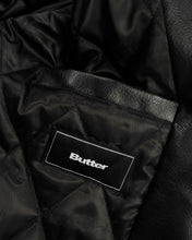 Load image into Gallery viewer, Butter X Isaac Hayes  “Bomber" Leather Jacket // Black
