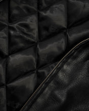 Load image into Gallery viewer, Butter X Isaac Hayes  “Bomber" Leather Jacket // Black
