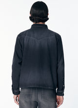 Load image into Gallery viewer, Rassvet &quot;Spot Wash Loose&quot; Denim Shirt // Black
