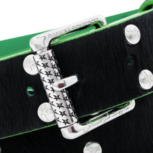 Load image into Gallery viewer, Carpet "Ponyhair Studded" Belt // Black
