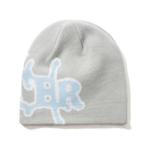 Load image into Gallery viewer, Butter “Serif“ Skully Beanie // Grey
