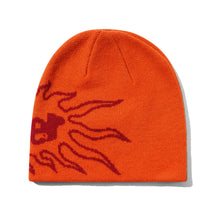 Load image into Gallery viewer, Butter “Solar“ Skully Beanie // Orange
