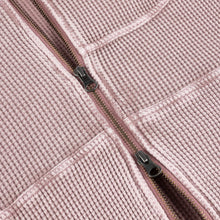 Load image into Gallery viewer, Dime &quot;Premium Waffle&quot; Zip Hoodie // Faded Mauve
