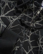 Load image into Gallery viewer, Butter "Thorn Waffle" Hoodie Zip // Black
