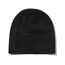 Load image into Gallery viewer, Butter “Warped “ Skully Beanie // Black
