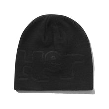 Load image into Gallery viewer, Butter “Warped “ Skully Beanie // Black
