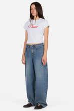 Load image into Gallery viewer, Dime "Cursive Crochet" Women Tee // Ash

