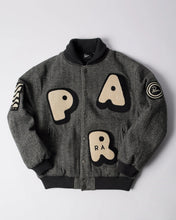 Load image into Gallery viewer, Parra "Rounded PAR "Varsity Jacket // Dark Grey
